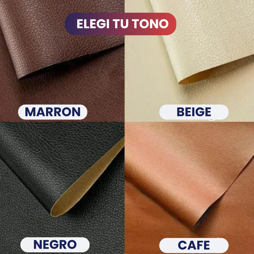 ¡OFERTA DOBLE! 2 Parches de Cuero + 2 Pegamentos Fuertes