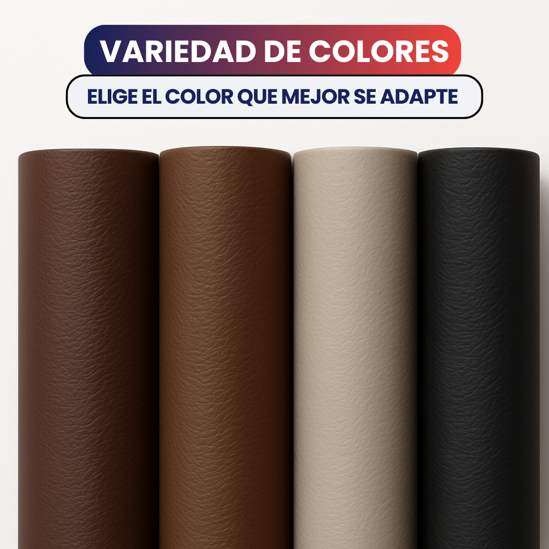 ¡OFERTA DOBLE! 2 Parches de Cuero + 2 Pegamentos Fuertes