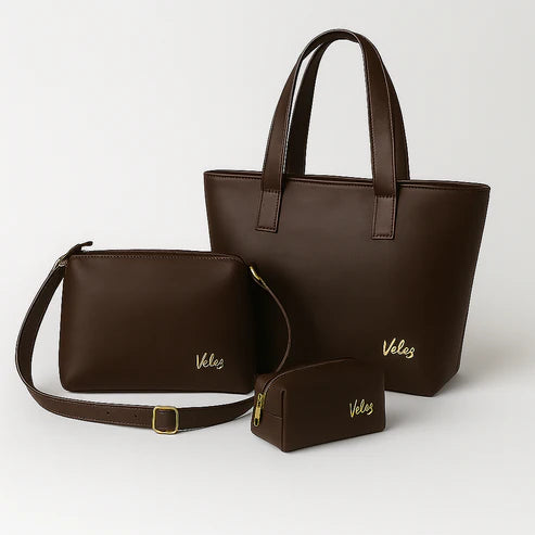 Set Trio Premium — Bolso + Carriel + Cosmetiquera
