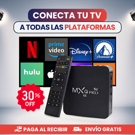 +1300 Canales, Netflix, HBO y más en tu TV actual – Convertíla en Smart con 30% OFF